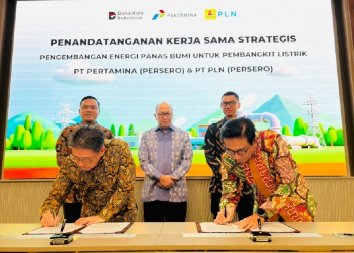 Diinisiasi Danantara, PLN – Pertamina Teken Kerja Sama Pengembangan Energi Panas Bumi Nasional