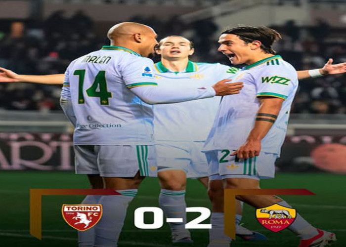 Hasil Torino vs AS Roma: AS Roma Bungkam Torino 2-0.