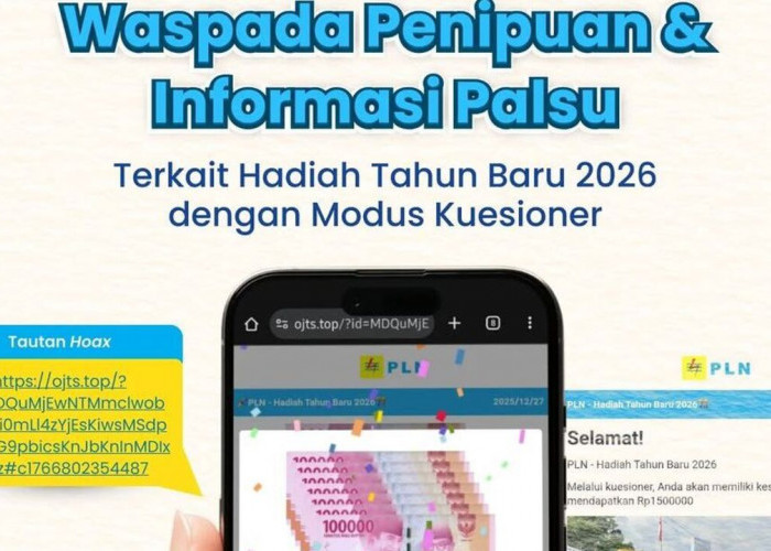 PLN UID S2JB Ingatkan Masyarakat Waspada Penipuan Berkedok Hadiah Tahun Baru