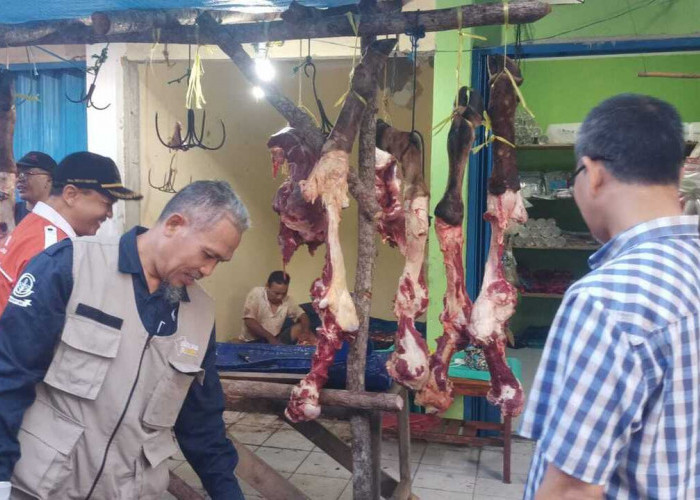 Dinas Pertanian OKU Periksa Kualitas Daging Potong Jelang Idul Adha