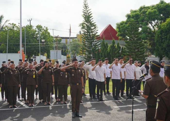 Kejari Muba Gelar Apel PERSAJA, Ini Amanah Kajari Muba