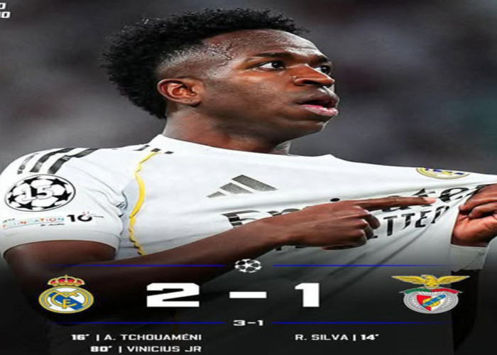 Hasil Real Madrid 2-1 Benfica: Los Blancos Lolos 16 Besar UCL 2025/2026!