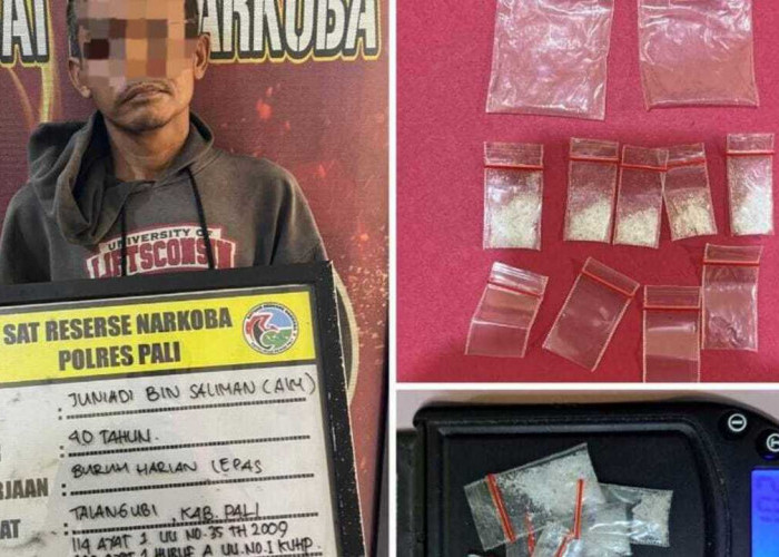 Polres PALI Tangkap Tangan Pengedar Sabu di Jalan Karya Jaya, Satu Pelaku Kabur dan Diburu