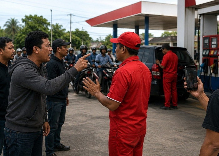 Ketegangan Mendadak Warnai SPBU di Lubuklinggau, Ini Penyebabnya!