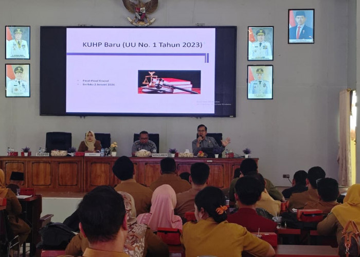 Kanwil Kemenkum Sumsel Sosialisasikan KUHP Baru di Kabupaten Muara Enim