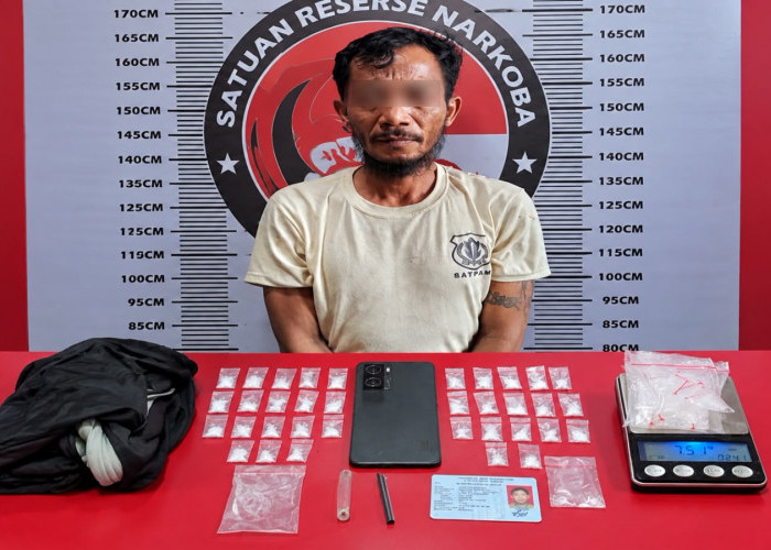 Terungkap! Buruh Harian di Prabumulih Simpan 35 Paket Sabu, Polisi Buru Pemasoknya
