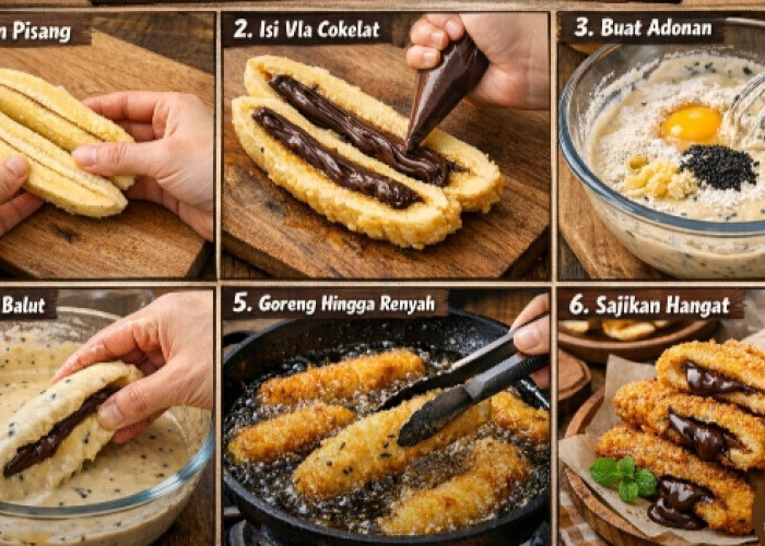 Pisang Thailand Vla Cokelat Lumer: Camilan Kekinian yang Crispy di Luar, Lumer di Dalam