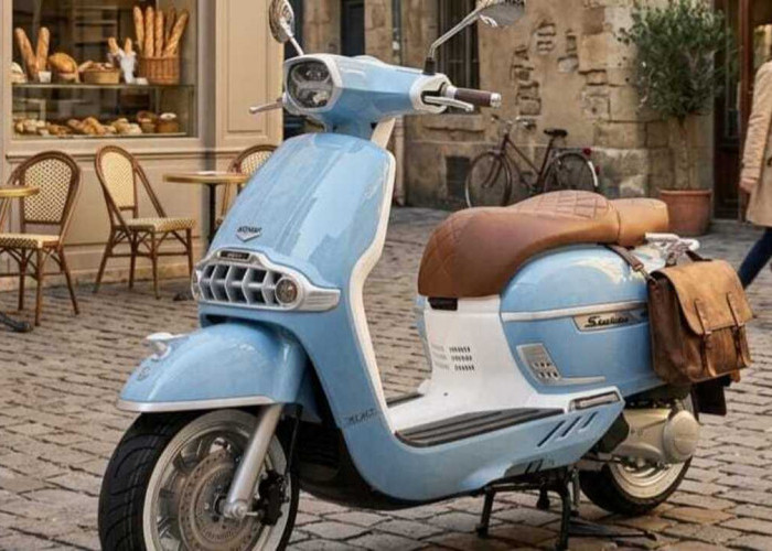 Tampil Jadul Tapi Bertenaga, Keeway Sixties 300i, Skutik Retro Jadi Idaman Pecinta Klasik. 