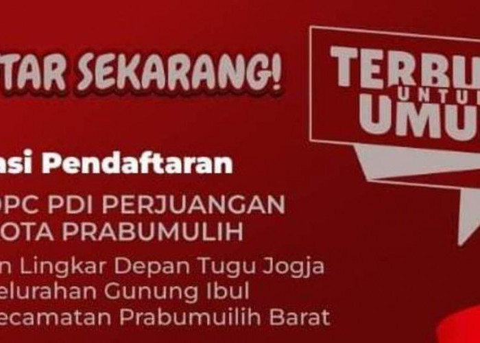 Catat! Mulai 16 April PDIP Prabumulih Buka Pendaftaran Bakal Calon Wako dan Wawako