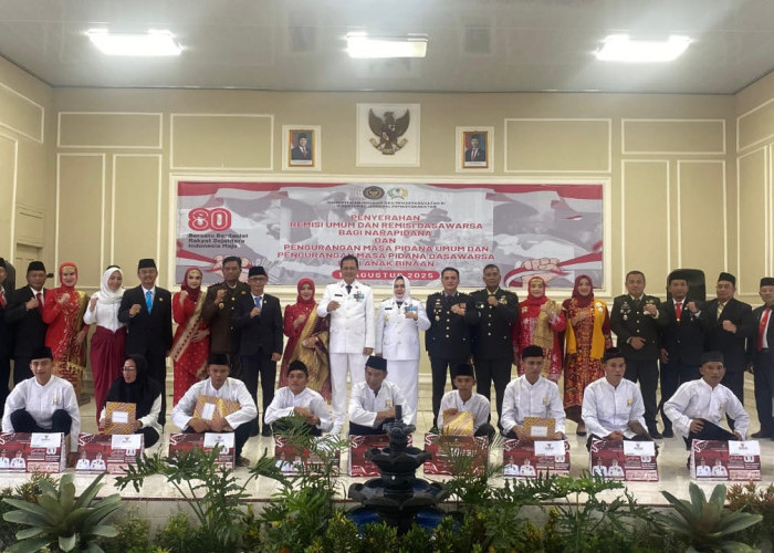 811 WBP Lapas Muara Enim Dapat Remisi HUT ke-80 RI 27 Orang WBP Menghirup Udara Bebas