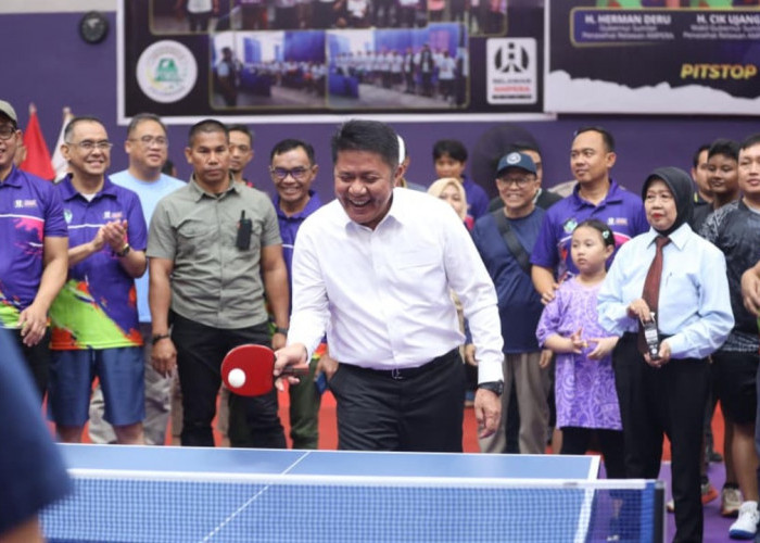 Gubernur Herman Deru Buka Kejuaraan Tenis Meja HDCU Open, Dorong Lahirnya Atlet Berprestasi Sumsel.