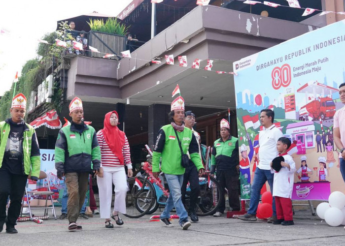 Tepat 80 Tahun Kemerdekaan RI, Proklamasi Berkumandang di SPBU COCO Kenten Palembang