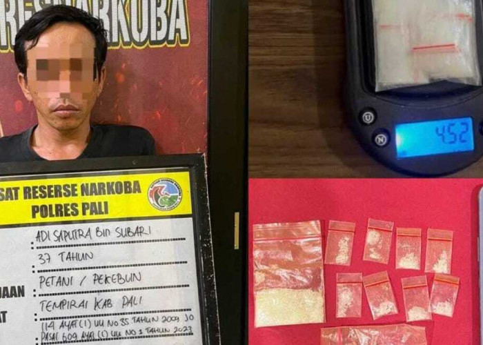 Satresnarkoba Polres PALI Ringkus Tersangka Kasus Narkotika di Desa Tempirai