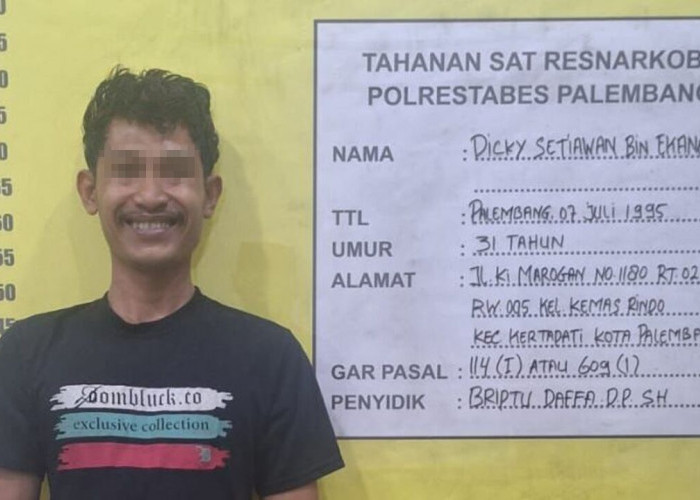 Buang Sabu ke Belakang Kontrakan, Pengedar di Kertapati Tak Lolos dari Polisi