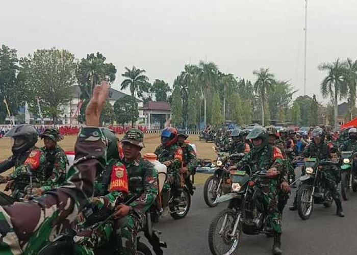 Perkuat dan Percepat Penanganan Karhutla di OKI, Kodam II/Sriwijaya Tambah 350 Pasukan