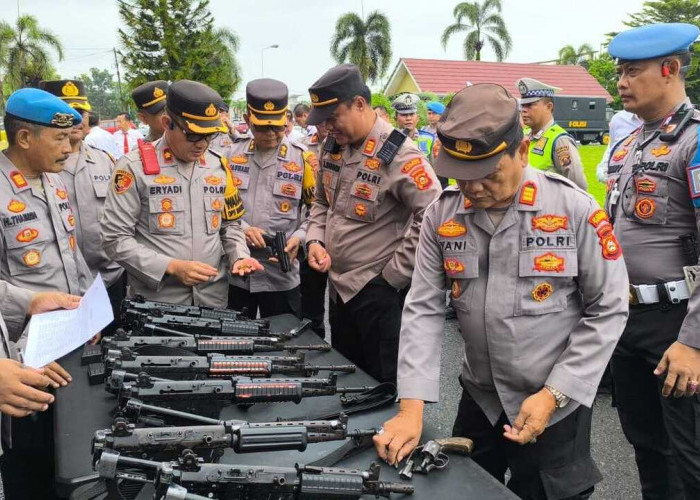 Hindari Penyalahgunaan Senpi, Polres Prabumulih Lakukan Pemeriksaan Berkala