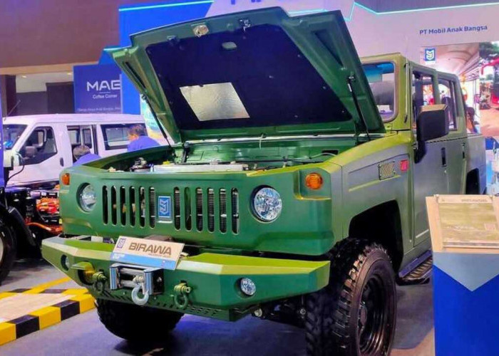 Birawa Military Jeep EV: Terobosan Kendaraan Militer Listrik Karya Anak Bangsa di PEVS 2025. 