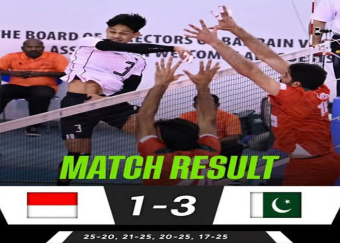 AVC Nations Cup 2025: Indonesia Takluk dari Pakistan skor 1-3 