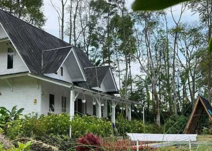Pesona Eksklusif Villa Rumah Putih di Puncak Gunung Salak