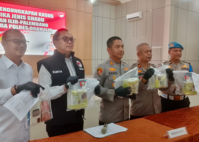 Gagalkan Peredaran 4,2 Kg Sabu, Polres OI Klaim Selamatkan 17 Ribu Jiwa dari Ancaman Narkoba