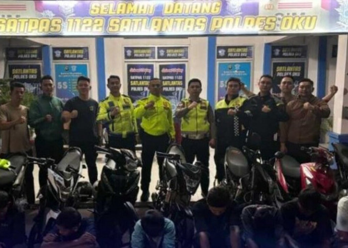 Amankan 7 Sepeda Motor Balap Liar dan Knalpot Brong