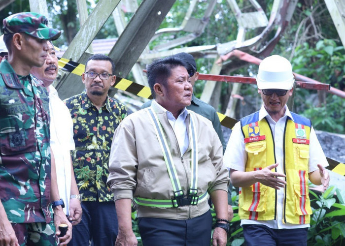 Tak Mau Lagi Di-prank, Pemprov Sumsel Tuntut Percepatan Perbaikan Jembatan Muara Lawai