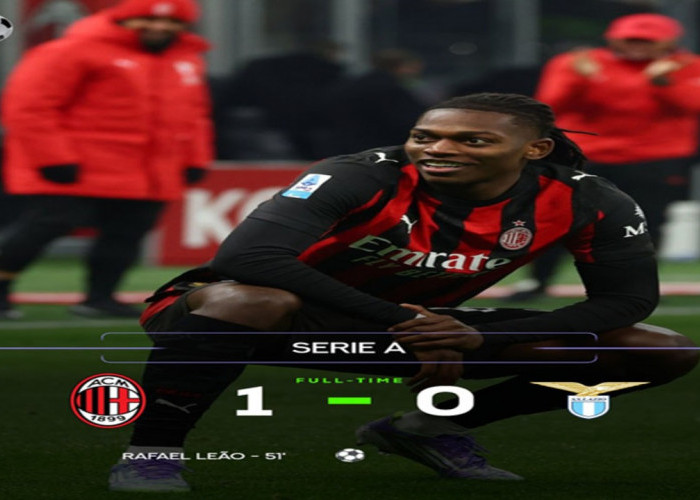 Hasil Liga Serie A Italia: AC Milan Kalahkan Lazio 1-0.