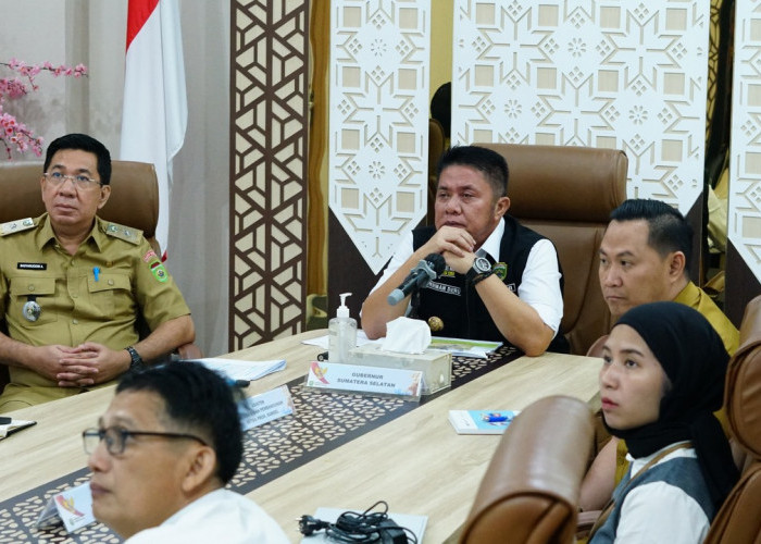 Gubernur Herman Deru Bahas Inflasi & Cuaca Ekstrem di Rakor Virtual Bareng Mendagri Tito Karnavian