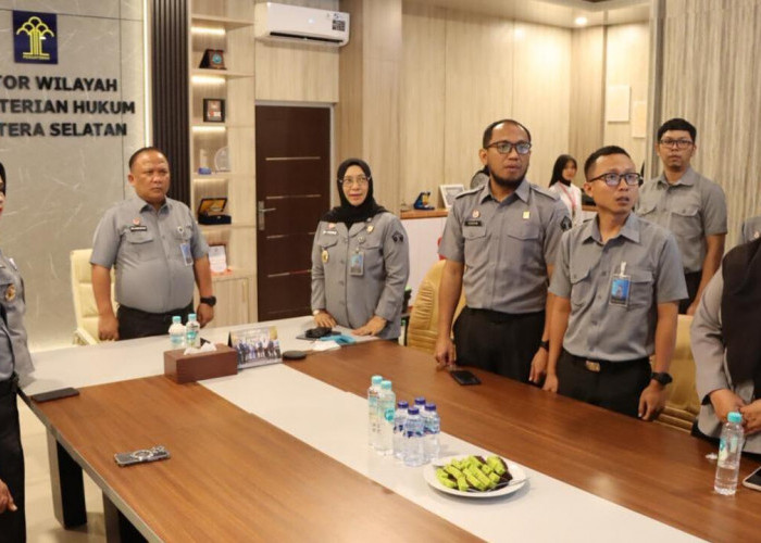 Kakanwil Kemenkum Sumsel Ikuti Penyerahan LHP BPK RI atas Laporan Keuangan Kementerian Hukum 2025