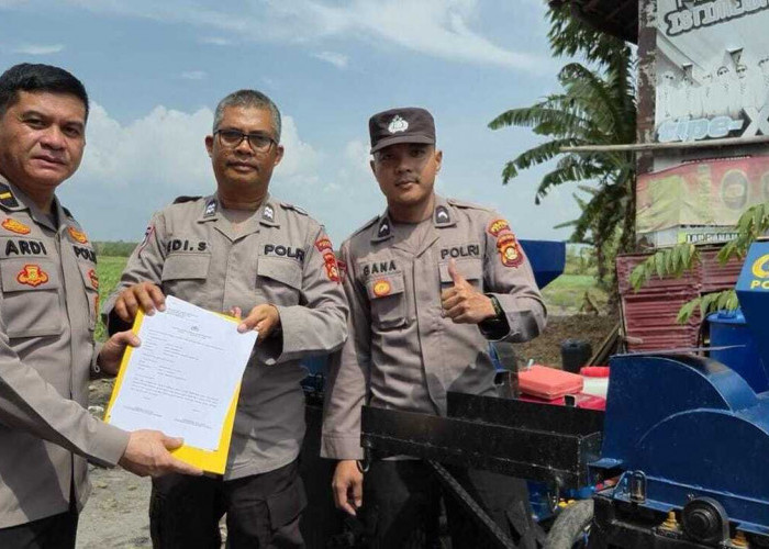 Polres Ogan Ilir Salurkan 25 Mesin Pipil Jagung Bantuan Kapolda Sumsel dan BRI untuk Dukung Produktivitas Peta