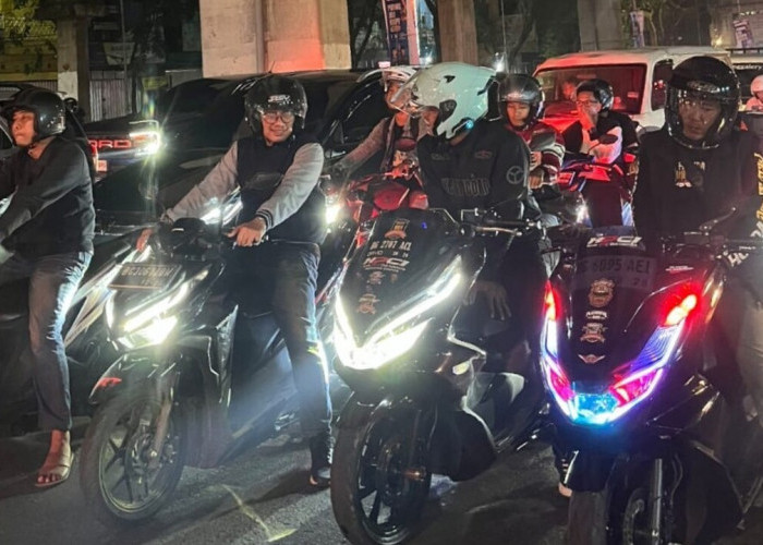 Astra Motor Sumsel Ajak Komunitas Honda Rasakan Sensasi Nocturnity Riding di Palembang
