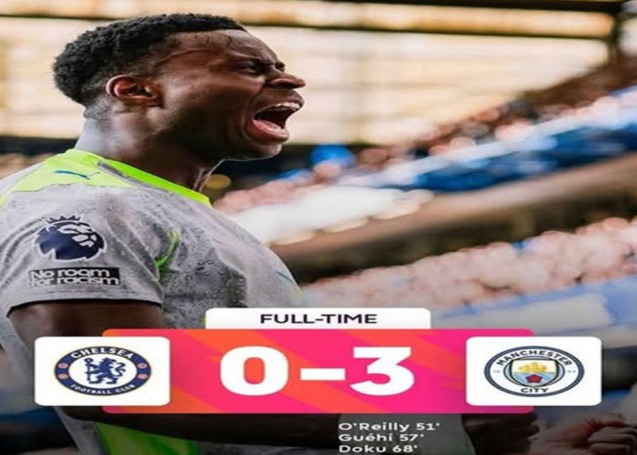 Hasil Liga Premier Inggris: Chelsea Dipermalukan Manchester City 0-3!