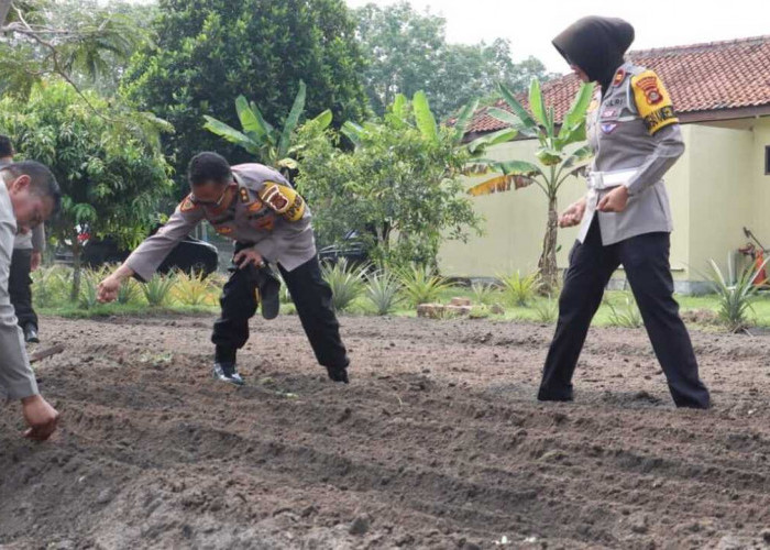 Dukung Ketahanan Pangan, Polres Prabumulih Ajak Masyarakat Berpartisipasi Aktif