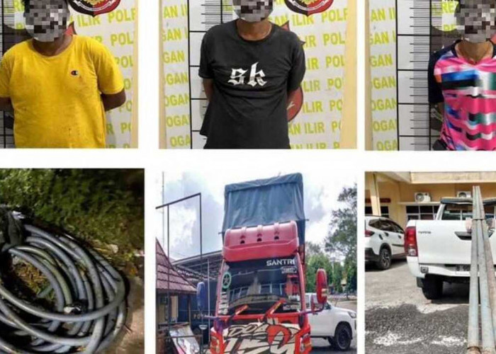 Kawanan pencuri minyak milik PT Pertamina, beraksi di Desa Payakabung Keok Ditangkap Polisi