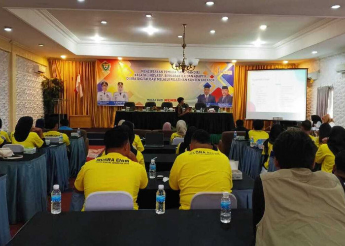 30 Pemuda Muara Enim Ikuti Pelatihan Konten Kreator