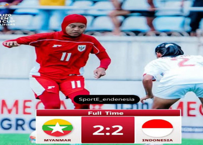 Timnas Putri U-20 Tahan Imbang Myanmar 2-2