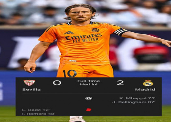 Drama 2 Kartu Merah! Sevilla Takluk 0-2 dari Real Madrid