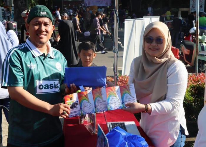 Semarak Hari KI Sedunia, Kanwil Kemenkum Sumsel Hadir di CFD Beri Edukasi