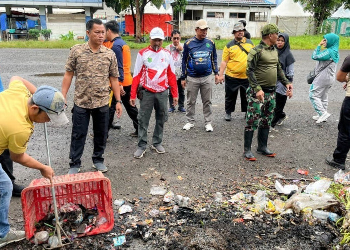 Budaya Gotong Royong Dihidupkan Kembali, Pemkab Muba Bersihkan Ruang Publik