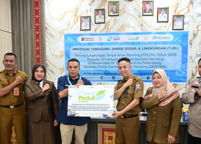 Lewat Program TJSL PELITA, Pelindo Regional 2 Bantu 137 Anak Berisiko Stunting di Palembang