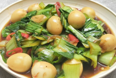 Pakcoy Telur Puyuh Bawang Putih, Menu Sederhana yang Kian Digemari Pecinta Kuliner Sehat