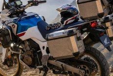 Honda CRF1100L Africa Twin 2026 Berubah, Rangka Hitam dan Pelek Gold Bikin Makin Sangar.