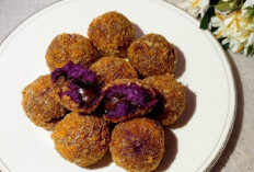 Bola Ubi Ungu Isi Coklat Lumer, Tren Cemilan yang Menggoda Lidah