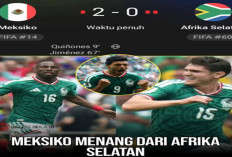 Hasil Piala Dunia 2026: Meksiko Tundukkan Afrika Selatan 2-0.