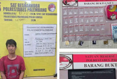 Dompet Bermotif Unicorn Simpan 24 Paket Sabu, Pengedar di Gandus Palembang Dibekuk Unit 1 Satresnarkoba