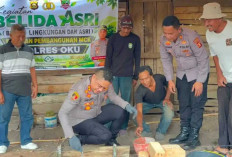 Polres OKU Bangun Fasilitas MCK Warga Melalui Program BELIDA ASRI
