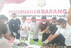 Cegah Kehilangan dan Dimanfaatkan Oknum, Kejari OKI Musnahkan BB Inckracht Periode Maret - Agustus 2026