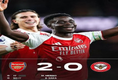 Hasil Liga Premier Inggris: Arsenal Kalahkan Brentford 2-0, Mantap di Puncak Klasemen.