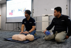 Sinergi Pertamina HSE TC Sungai Gerong dan Pertamina Patra Niaga Bekali Jurnalis Sumsel Ilmu Basic Safety & Ev