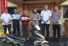 Motor Hilang Sejak Mei Kembali ke Tangan Pemilik, Pria Ini Datangi Polres Ogan Ilir